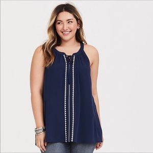 Torrid size 1 embroidered tank